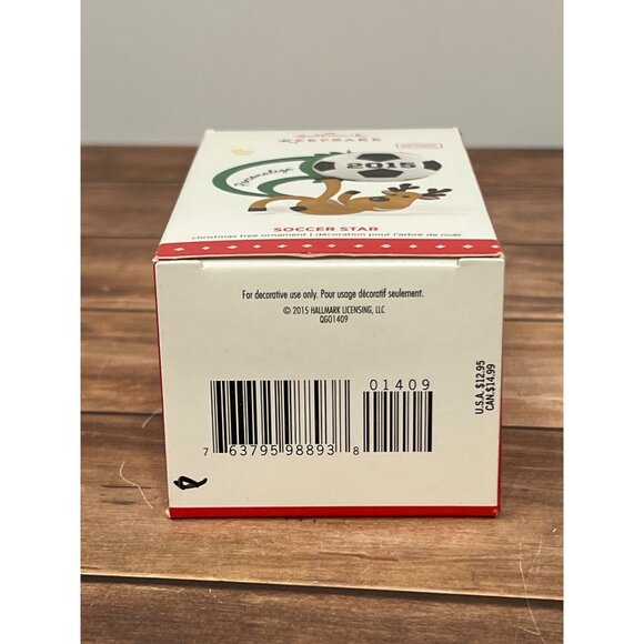 2015 HALLMARK KEEPSAKE ORNAMENT QG01409 SOCCER STAR - Picture 3 of 5